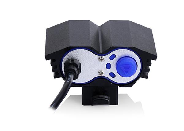 4 Modes LED Headlight For Bike , T6 LED 2000LM X2 M2 Rechargeable MTB Lights