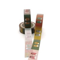 O papel de embrulho impresso feito sob encomenda Taiwan de DIY CMYK cortou a fita de papel da embalagem de Washi