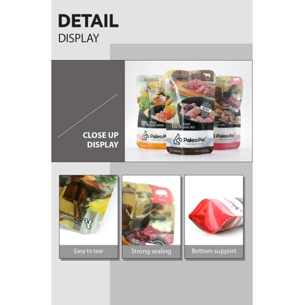 Упаковка корма для домашних животных ПОДГОТАВЛИВАЕТ для ЕДЫ мешка стоять вверх Retortable мешок