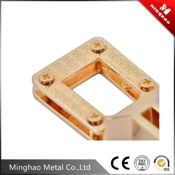 Fancy black 26.3*52.25mm square zinc alloy metal accessories