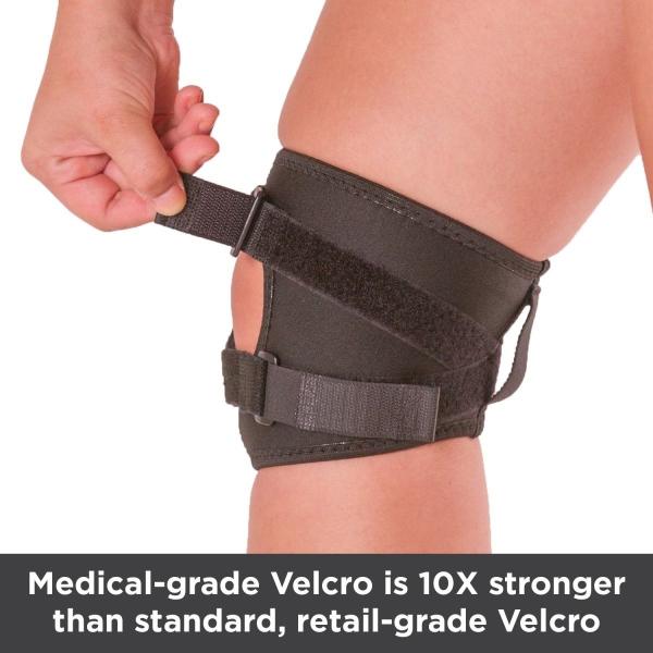 6 Tracking Short Medical Knee Brace With Dual Hinge And Half - Moon Buttress