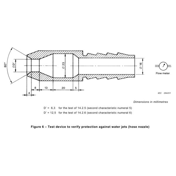IEC 60529 IPX5-6 Spray Test Equipment With Φ6.3mm And 12.5mm Nozzle 500L Tank