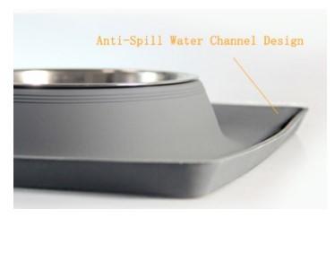 Washable Stainless Steel 450*260*45mm,540*95*60mm Non Skid Dog Bowl