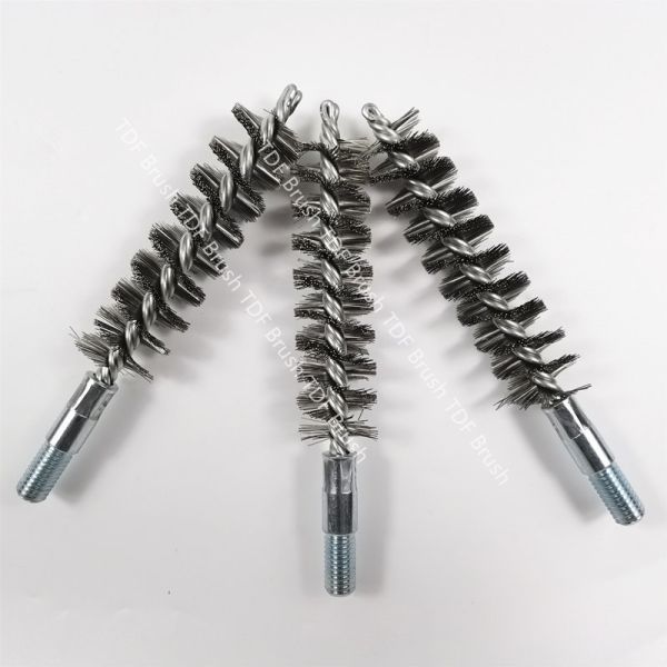 Twisted Wire Brush - Fine-Bore Industrial Pipe Cleaning & Rust Removal (Customizable)