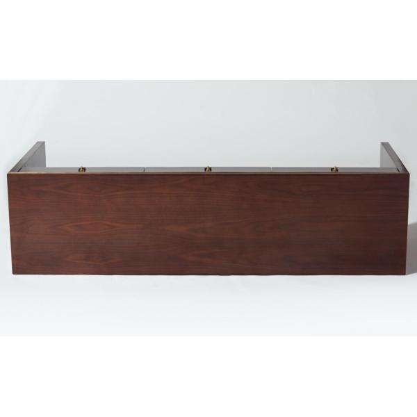 Walnut Wood Veneer Writing Desk With Drawers For Modern Hotel Bedroom