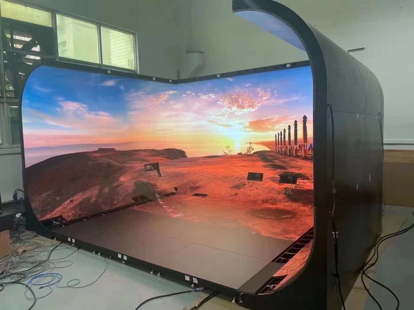 High Definition P4 Indoor Flexible LED Display Screen With 240x120mm Ultra Thin Design