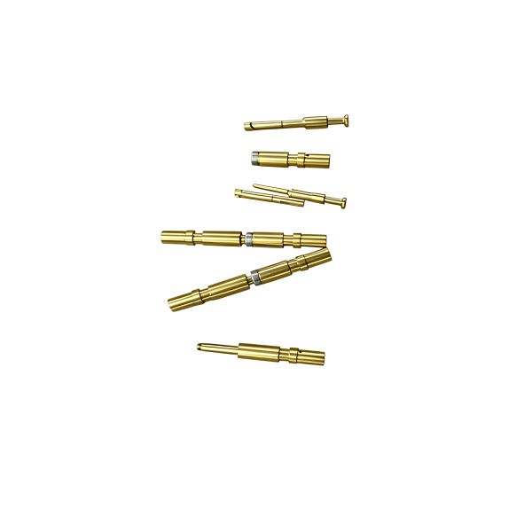 Custom Gold Plated Brass/Copper Pin and Socket Connector, High Precision Electrical Contact Terminal for Electronic Equipment