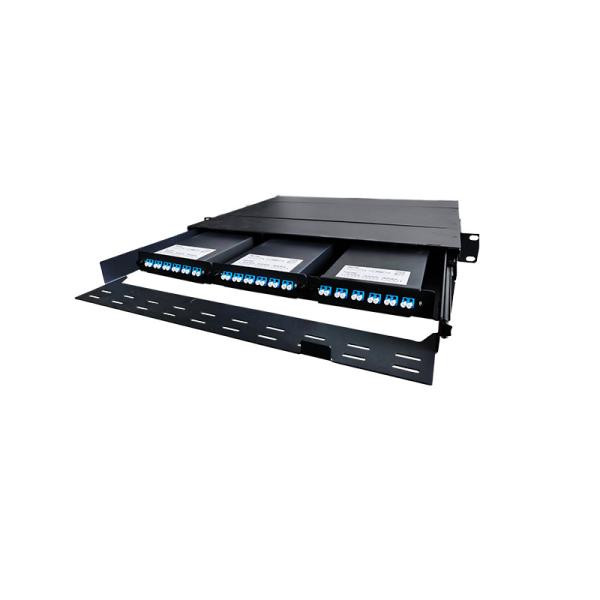 1U OM4 LC SC MTP MPO 72 Fiber Patch Panel Enclosure