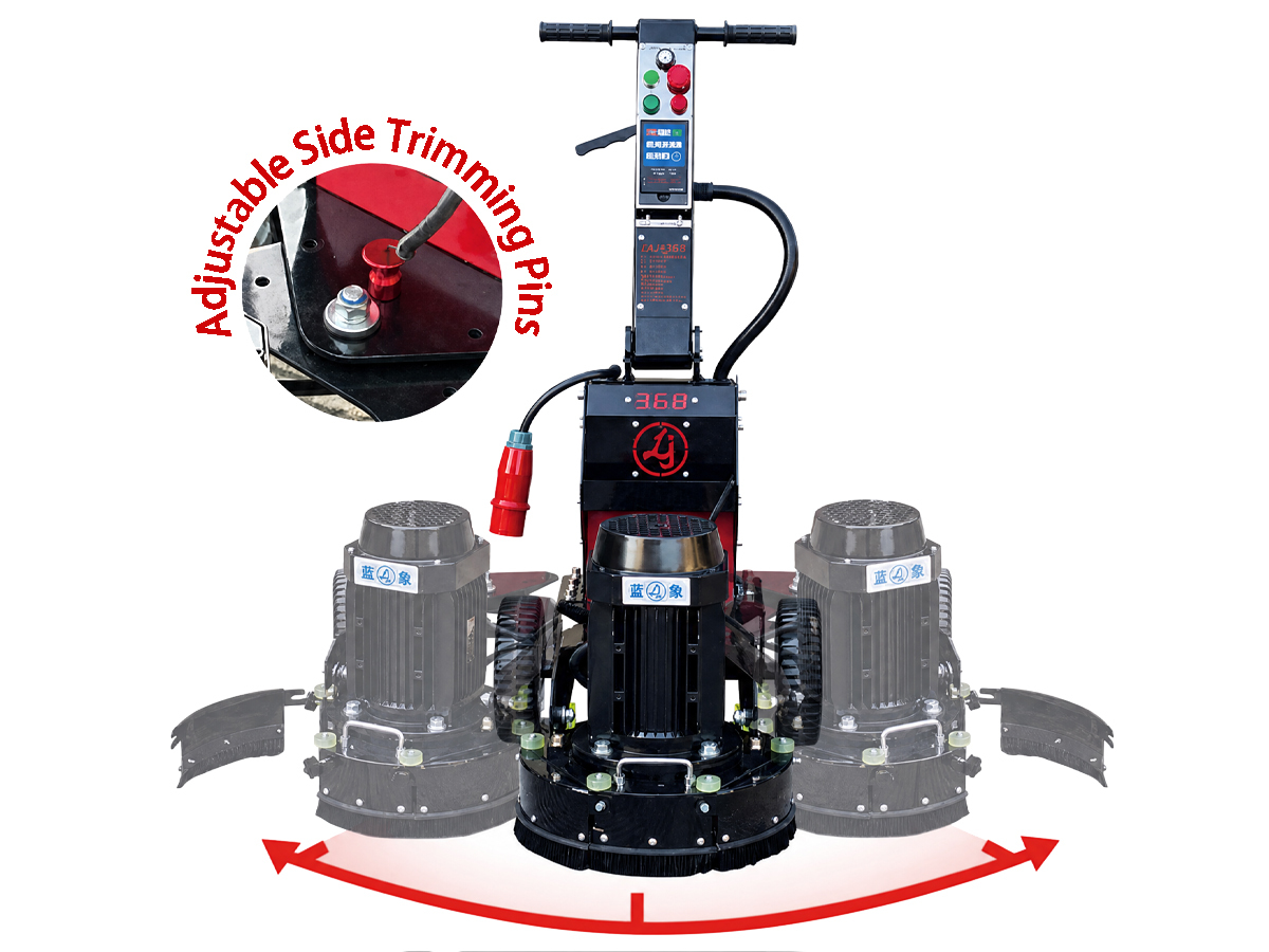 Compact Concrete Edge Grinder 4kW | 400mm 90kg Wall Polisher