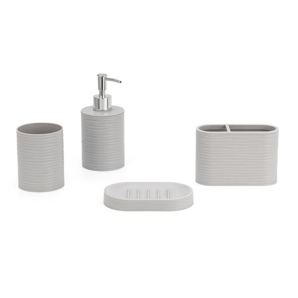plastic Bathroom Accessories Set Foam Dispenser Soap Dispenser Toothbrush Holder Soap Dish