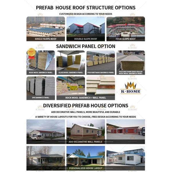 Конструкция дома панели сэндвича дома Prefab доказательства огня стальная