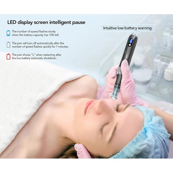 6 Speed Micro Needle Derma Pen Mesotherapy Gun For Deep Skin Tightening
