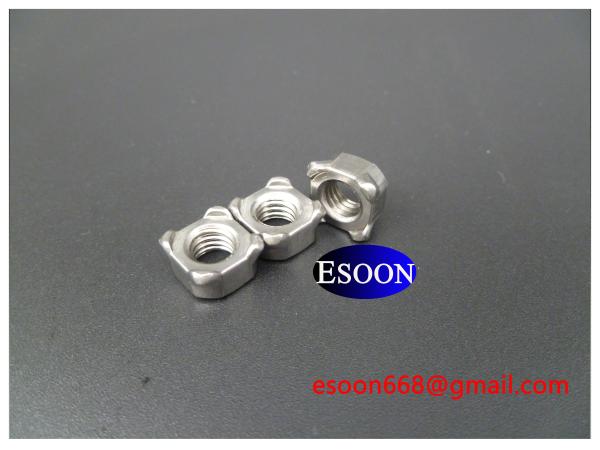 M12-1.25/M12-1.5 Carbon Steel DIN 928 Square Weld Nut,Plain surface,Grade 8