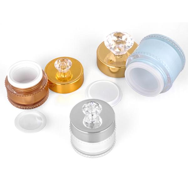 Cosmetic Cream Jar Packaging Luxury 10g 20g 30g Blue Acrylic Cream Jar