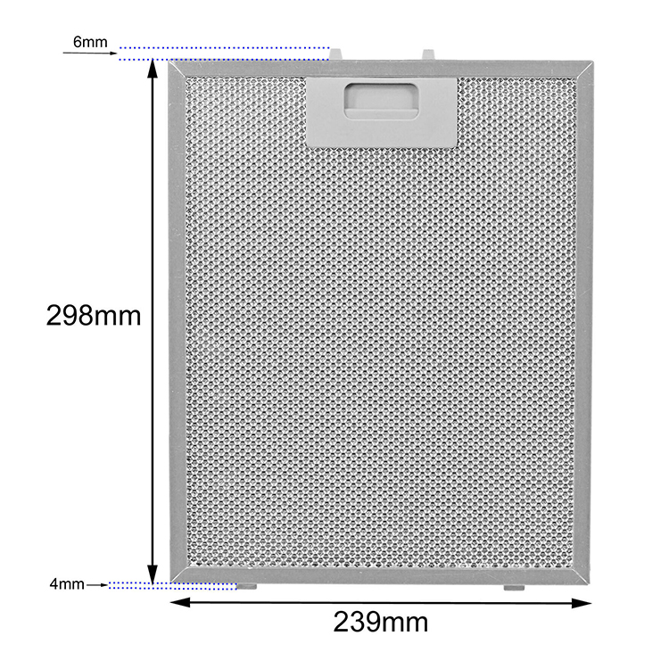 Customizable Aluminum Alloy Rangehood Grease Filter with 3 or 5 Layers for European Ventilation Systems