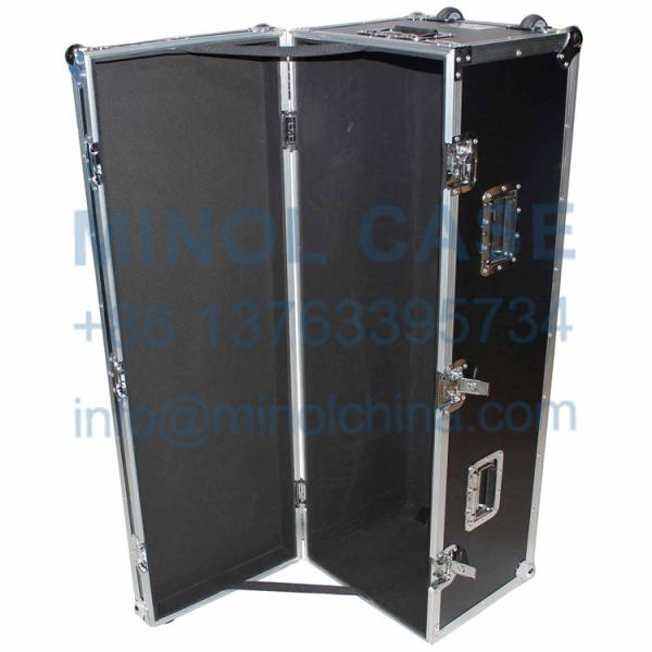 Durable Truck Case 48 Utility Flight Case With Inset Wheels Tool Flight Aluminum Carrying Case