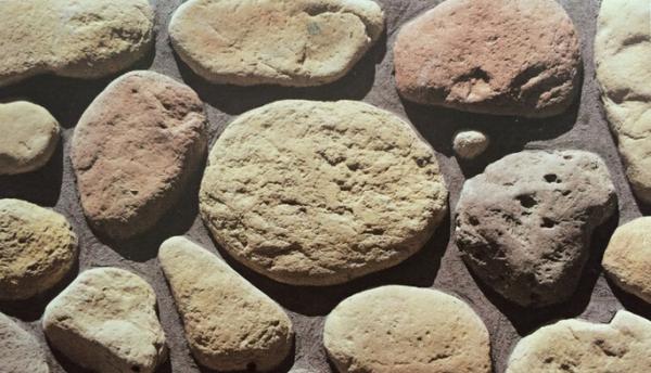 Cobble Design Fireproof Cement Culture Stone for Exterior Walls