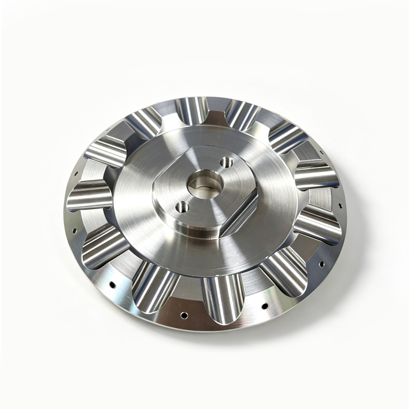 OEM Cnc Machined Aluminum Parts Grooved Disc Pulley For Industrial Machinery