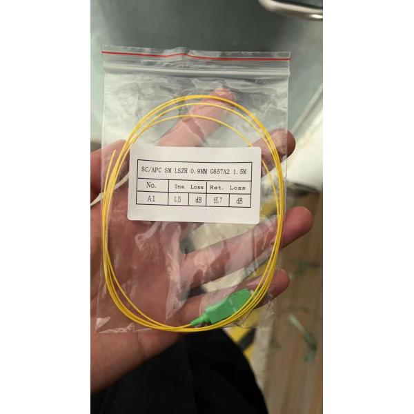 ST UPC to ST UPC Single Mode PVC 3.0mm LSZH Fiber Optic Patch Cord for High Bandwidth