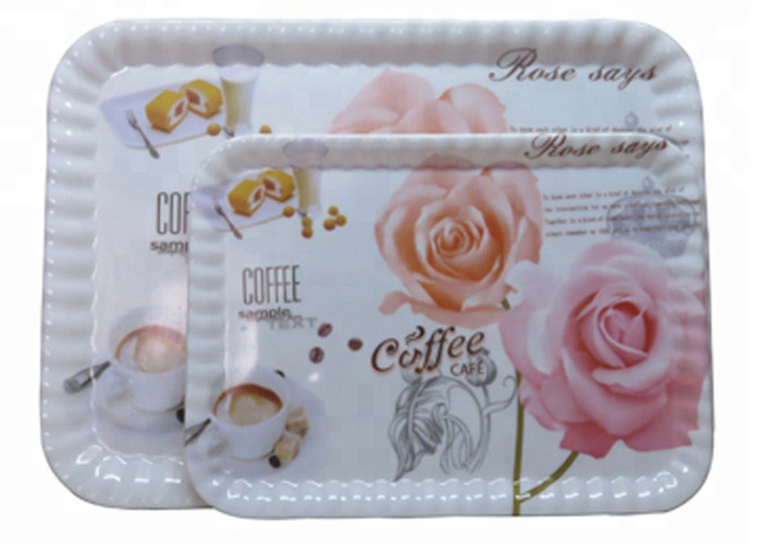 Custom Design Wholesale Rundutech Superior Quality 100% Melamine Tray Melamine Serving Trays