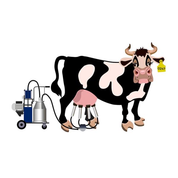 110V 12 Cows/Hr Piston Milking Machine For Dairy Farm