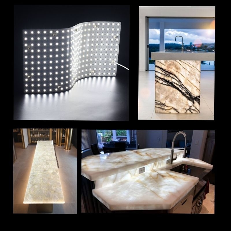1led Cut Flexible Led Light Sheets DC24V 240x480mm 288leds For Marble Panel Light