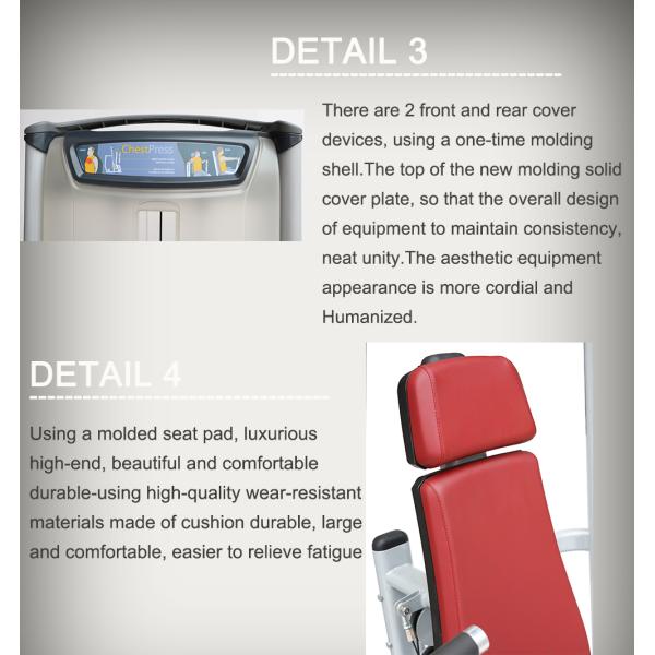 Seat Adjustable Commercial Gym Equipment High Precision Preventing Rust