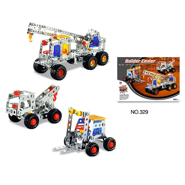 Assembly STEM Metal Building Blocks Educational Toys Trains For Kids 353 Pcs