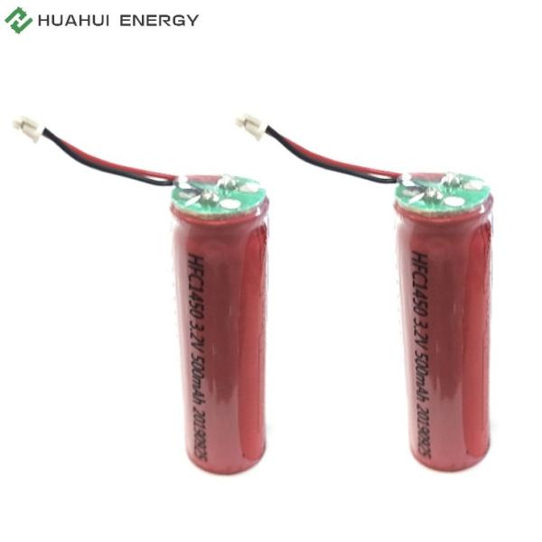 500mAh Certified RoHS Lithium Ion Battery Cells for Lifepo4