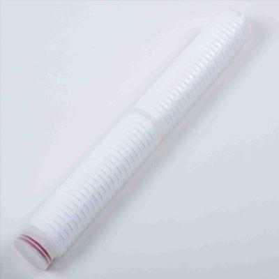 0.22μM 20 PTFE Membrane Filter Cartridge For Food Beverage Air Sterilization Filtration