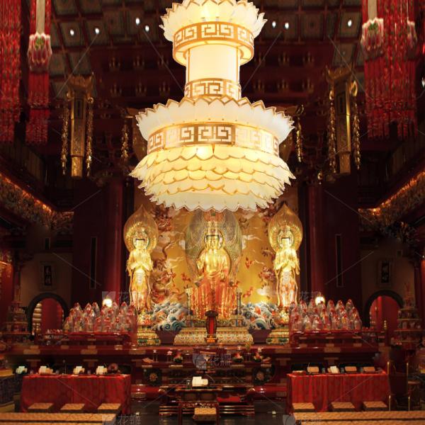 Customized European Religious Churches Luxurious Lotus Chandelier Muslim luxury Multi-Tiered Chandelier wholes