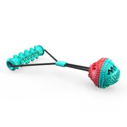 Wholesale Rubber Indestructible Treat Dispensing Ball Interactive Pet Ball Chew Dog Toy
