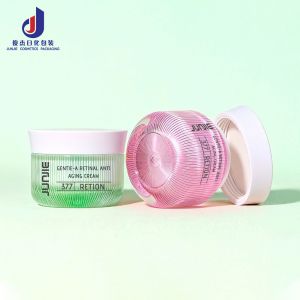50ml Empty Double Wall Acrylic Plastic Jar Face Cream Cosmetic Container Jar With Screw Lid Body Scrub Cream Jars