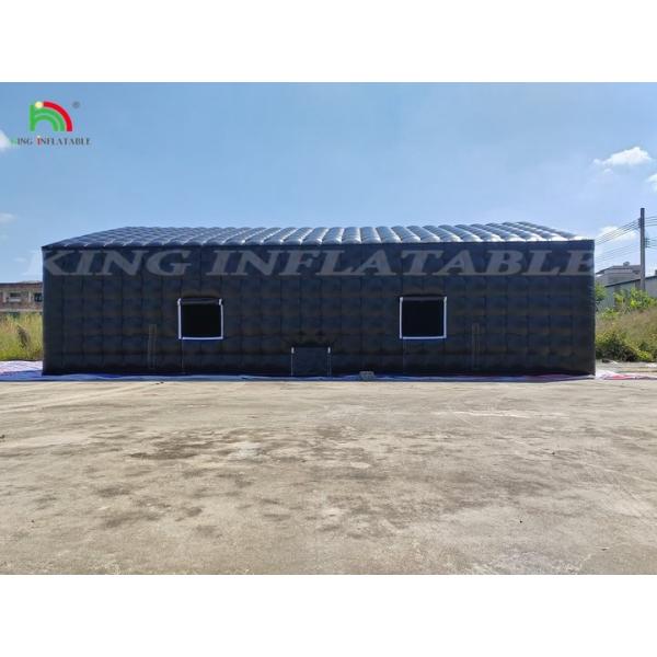 Commercial LED Black Disco Lighting Mobile Night Club Tent Inflatable Cube Party Tent Inflatable Nightclub