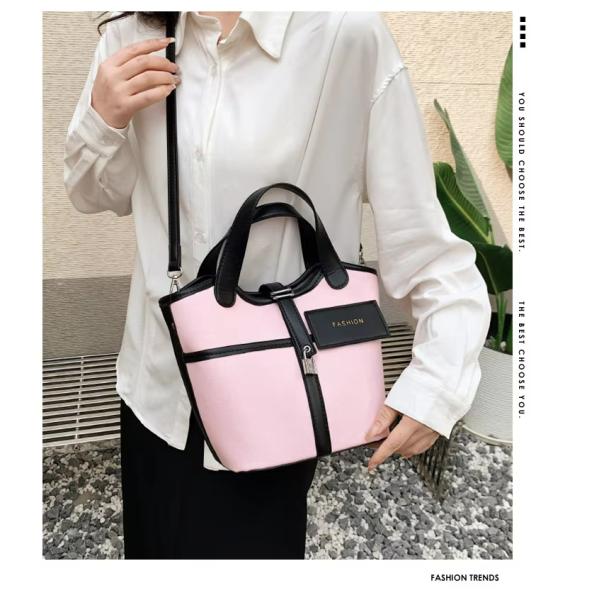 All Seasons Basket Crossbody Bag Leather Luxury Handbags For Women's Shoulder Tote