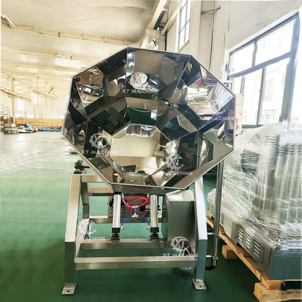 Automatic Mixing Octagonal Flavoring Machine with 200kg/h Capacity Food Seasoning Machine for Automatic Discharging