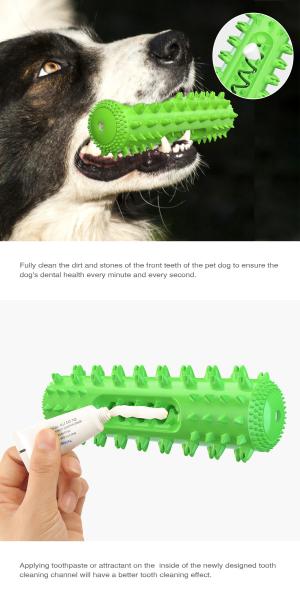 Eco-Friendly TPR Dog Chew Toy with Sound – Teeth Cleaning and Treat Dispensing Stick, 200g, Wholesale Pet Accessories