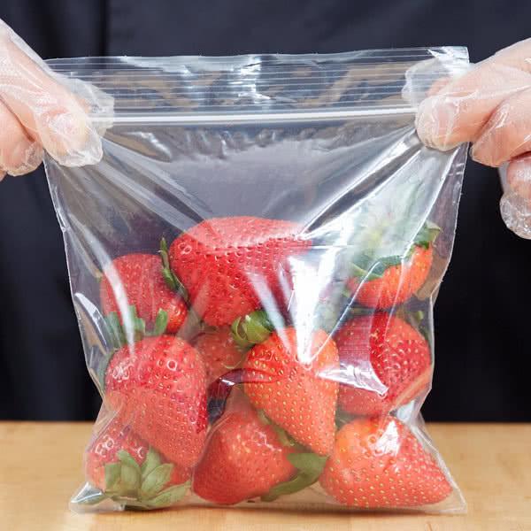 6 X 6 Seal Top Plastic Bags , Clear Colour​ Custom Printed Plastic Food Bags