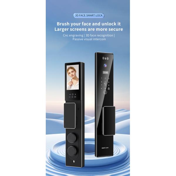 5000 мАч заряжаемый аккумулятор Фейс Дор Лок Туя Приложение с видеоинтерфоном