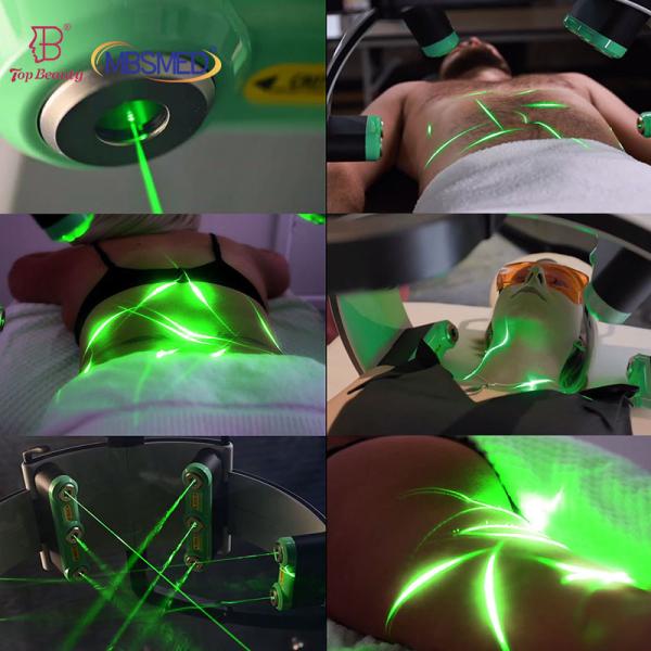 10pcs Lipo Slimming Machine With 10D Emerald Laser Fat Reduce Equipment