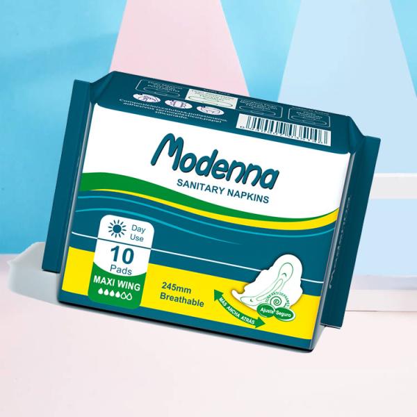 Uso noturno almofadas sanitárias Super suave Respirável Mulheres Serviço sanitário Ratio de alta absorção toalha sanitária