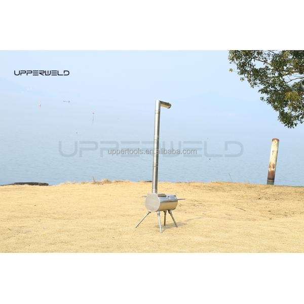 Древесное печь палатки для кемпинга из нержавеющей стали и 3,5 дюйма трубы для дымохода