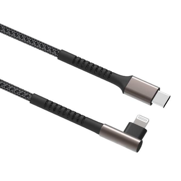 MFI C94 3ft 6ft USB Lightning Charging Cable Type Black Lightning