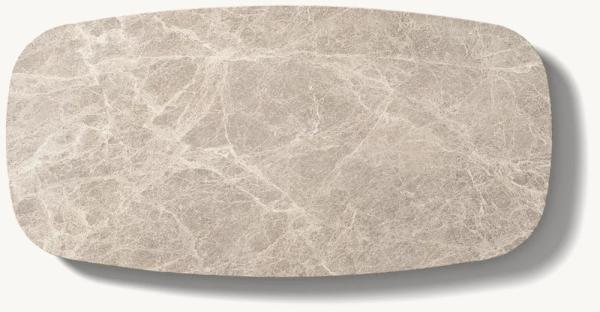 Meubles de table basse rectangulaire de taille personnalisable pour salon moderne
