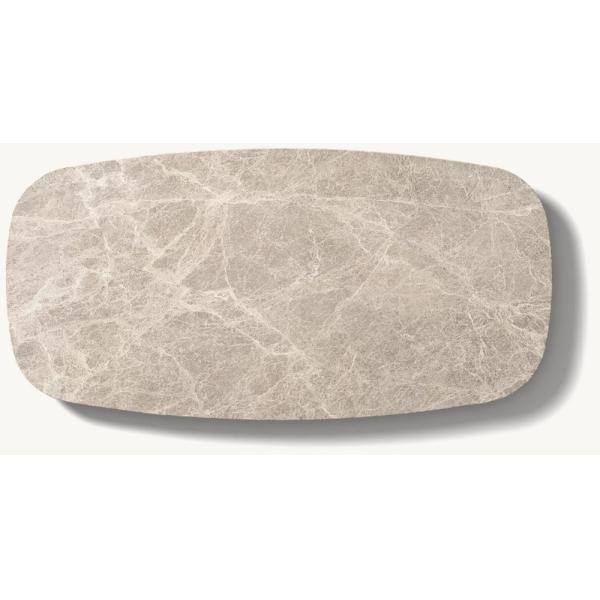 Meubles de table basse rectangulaire de taille personnalisable pour salon moderne