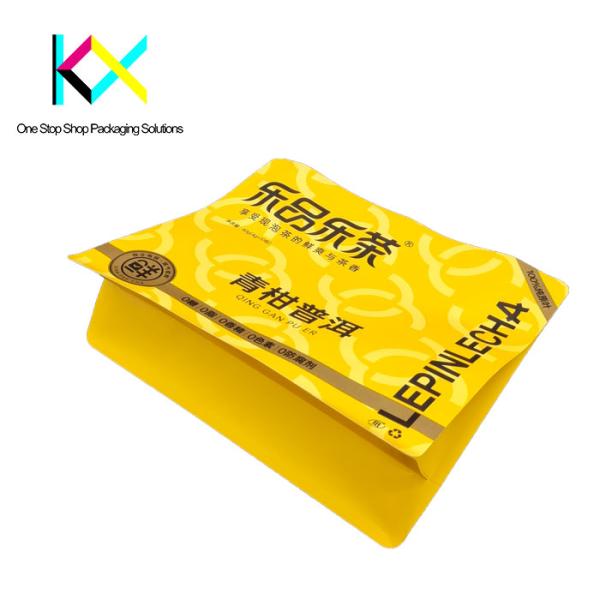 Heat Seal Waterproof Tea Powder Packing Pouch 140um Thickness customization