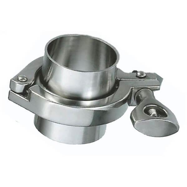 ISO 2852 Sanitary Stainless Steel Tri Clamp Fittings , Pipe Clamp Coupling For Food Industry