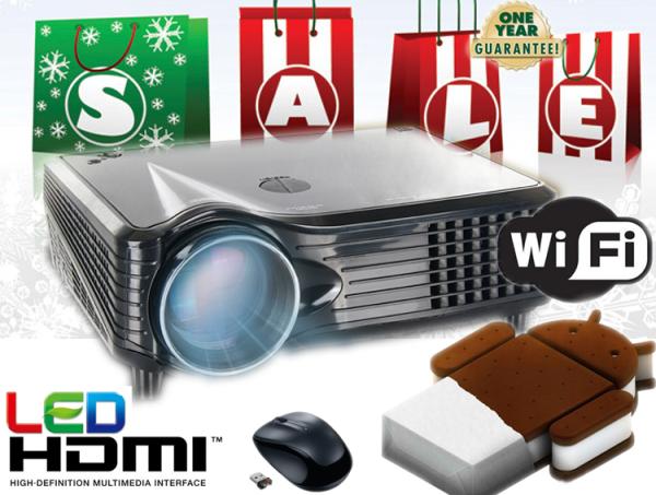 Full HD Video LED Projector Android/Wifi wireless HDMI USB for home theater 3D Cinema