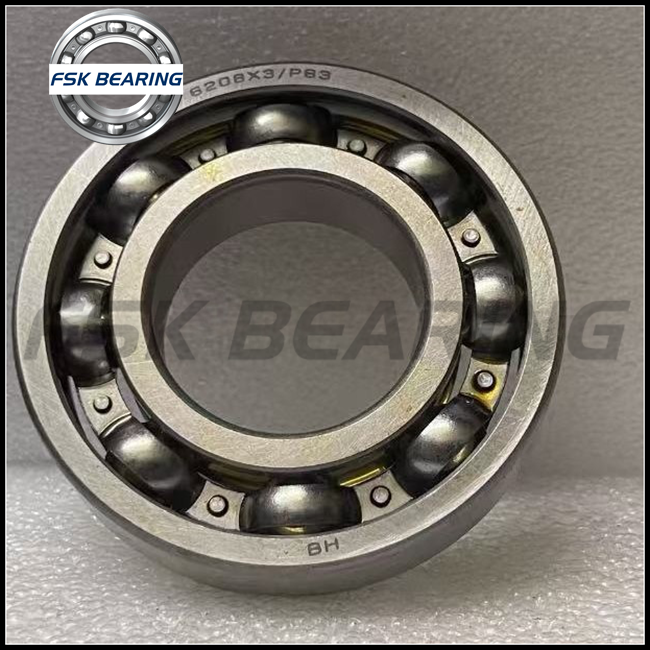 Smooth rotation 6208X3/P63 Single Row Deep Groove Ball Bearing suited for high-speed equipment