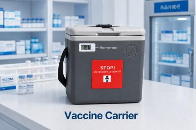 Phefon 1.5L Polyurethane(PU) Foam Insulation Vaccine Cooler Box Support Customize LogoCold Chain Solution For Vaccines